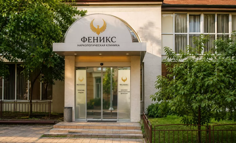 Вход в наркологическую клинику «Феникс» в Тулуне